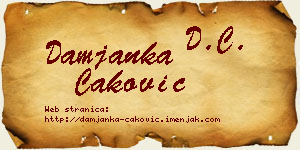 Damjanka Caković vizit kartica